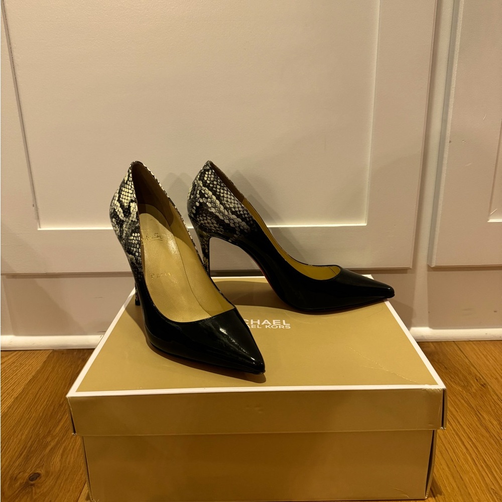 Christian Louboutin Pigalle Follies 100 Patent Degrade Ricci size 39